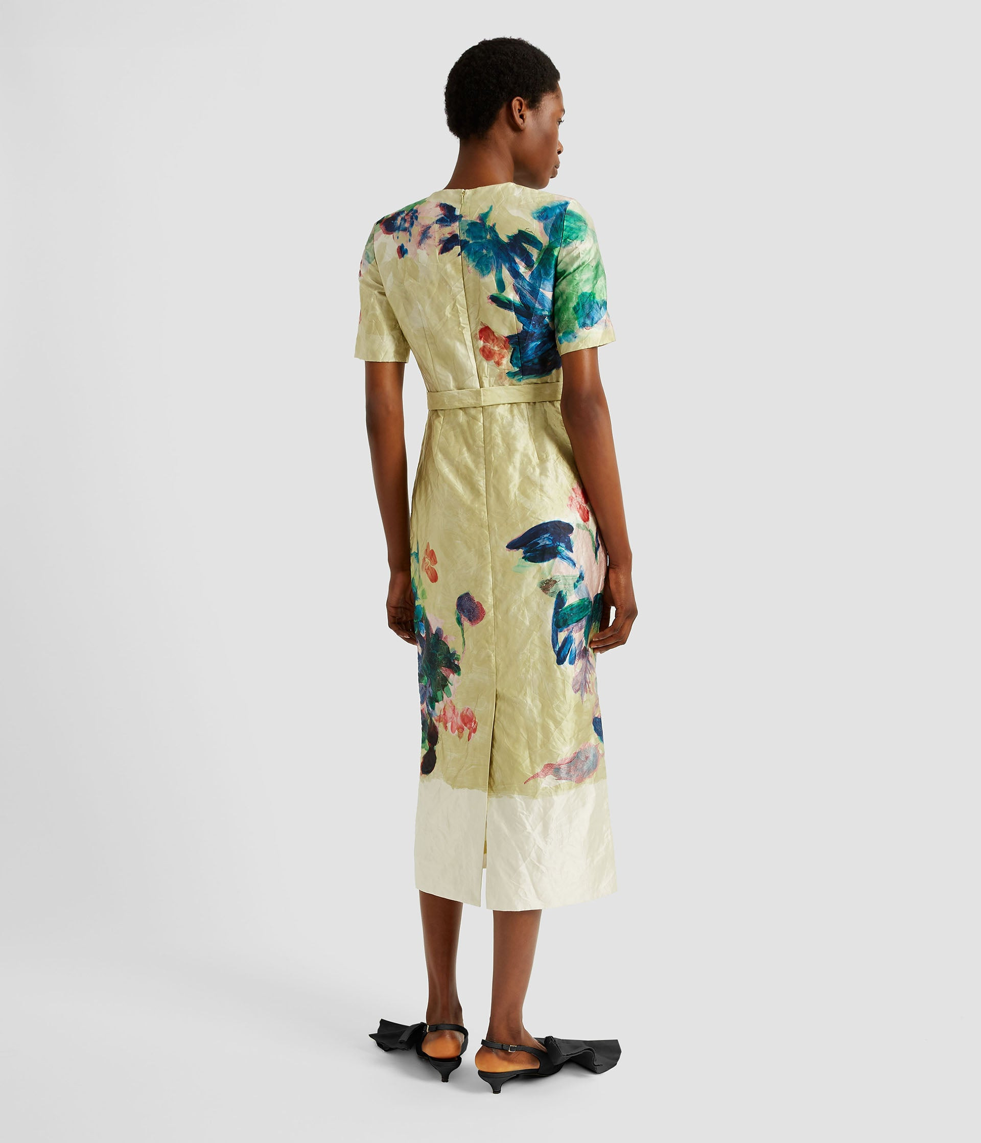 SHORT SLEEVE MIDI DRESS - 3