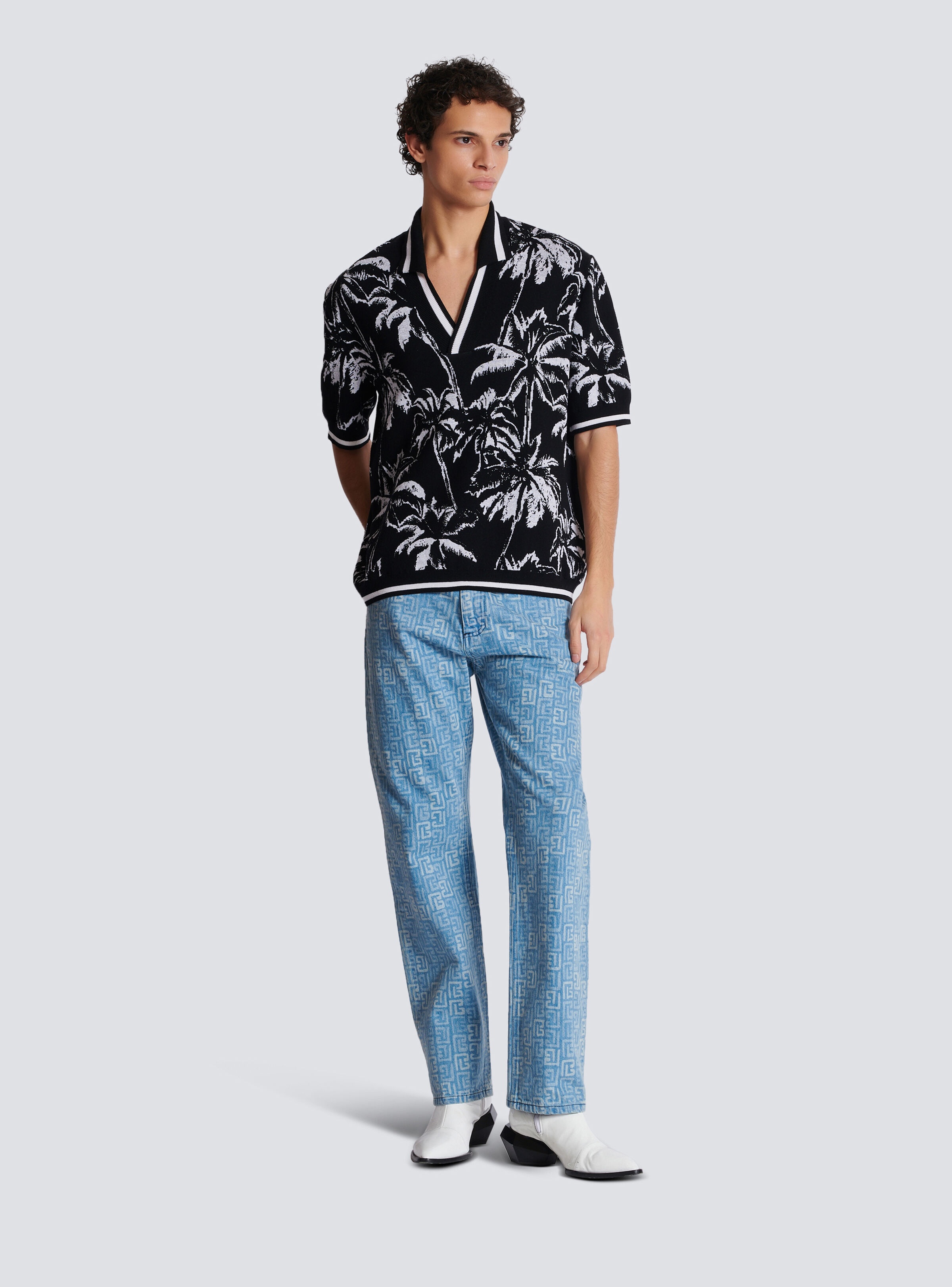 Palm knit polo - 3