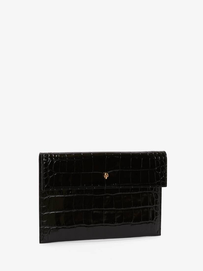 Women's Skull Clutch in Black 2