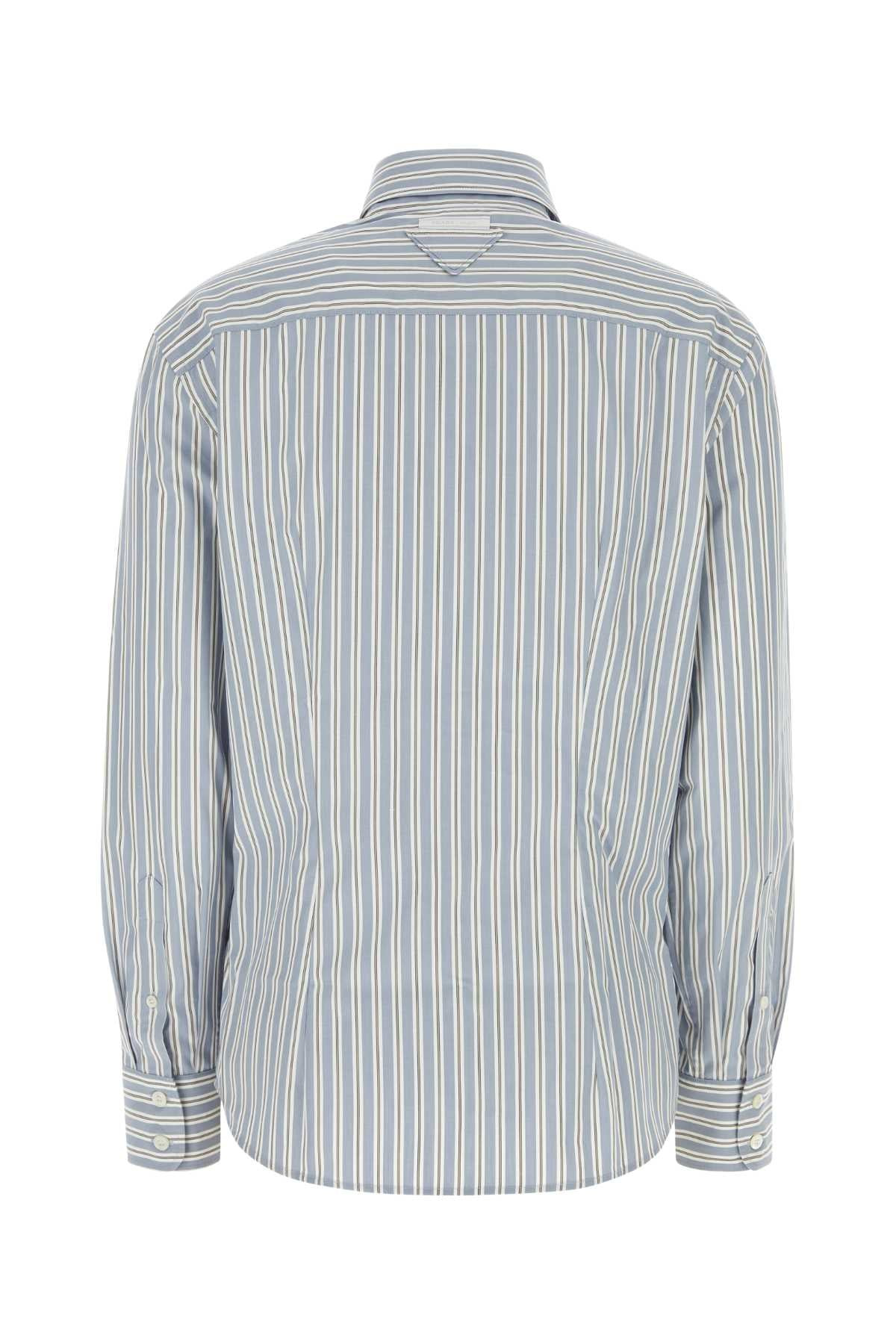 Prada Women Embroidered Poplin Shirt - 2