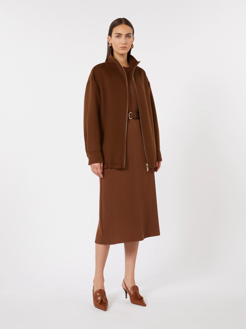 ZERBINO Cady flared dress - CHOCOLATE 8
