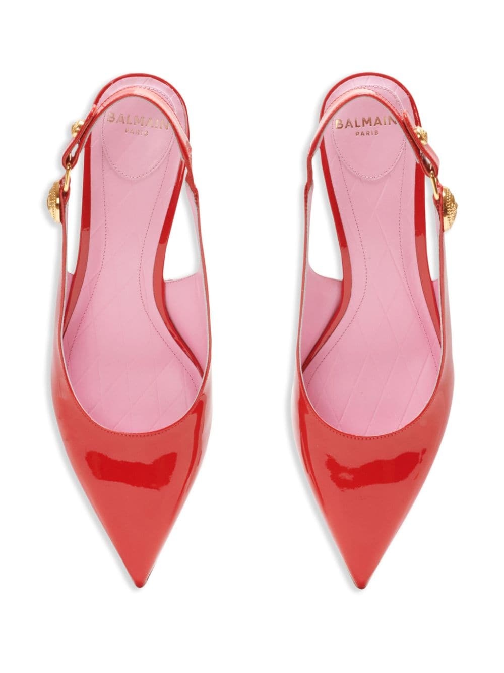 Eva patent leather slingback pumps - 5