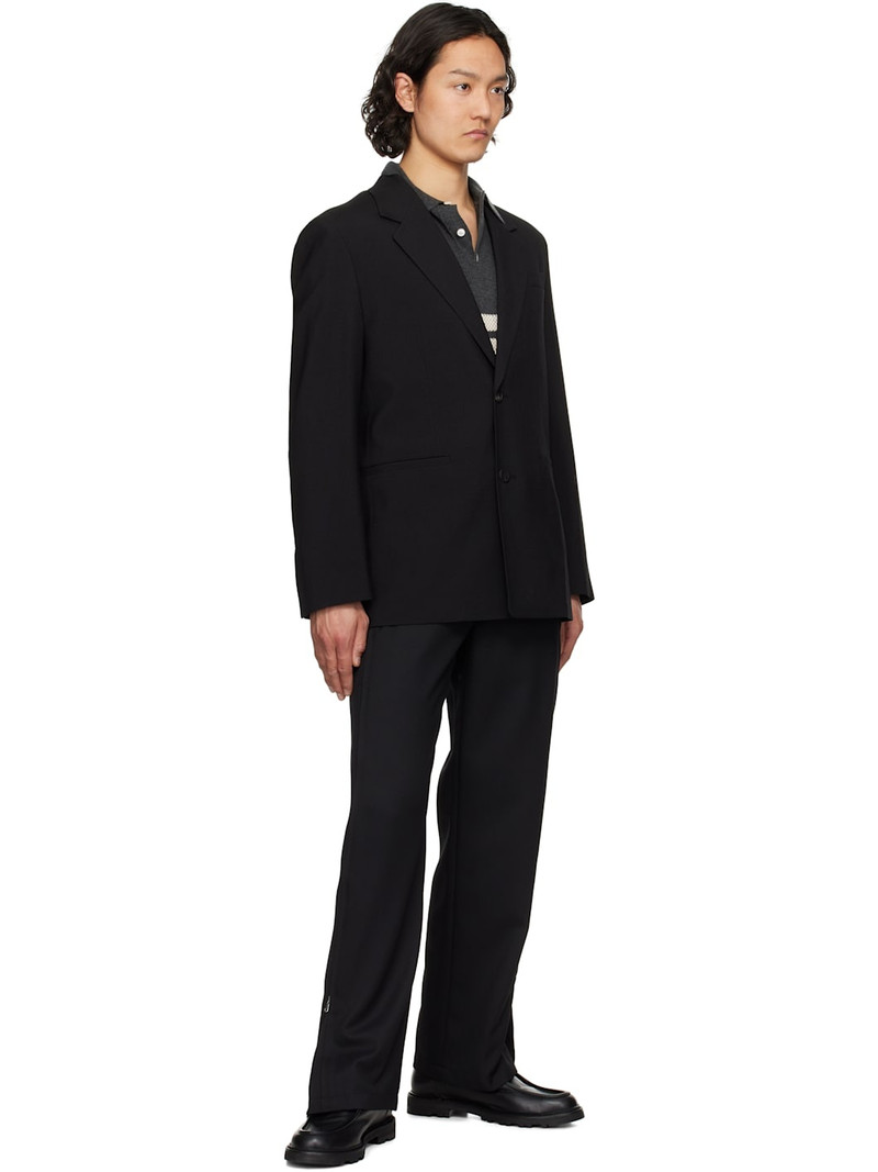 SOLID HOMME Black Wool Blazer outlook
