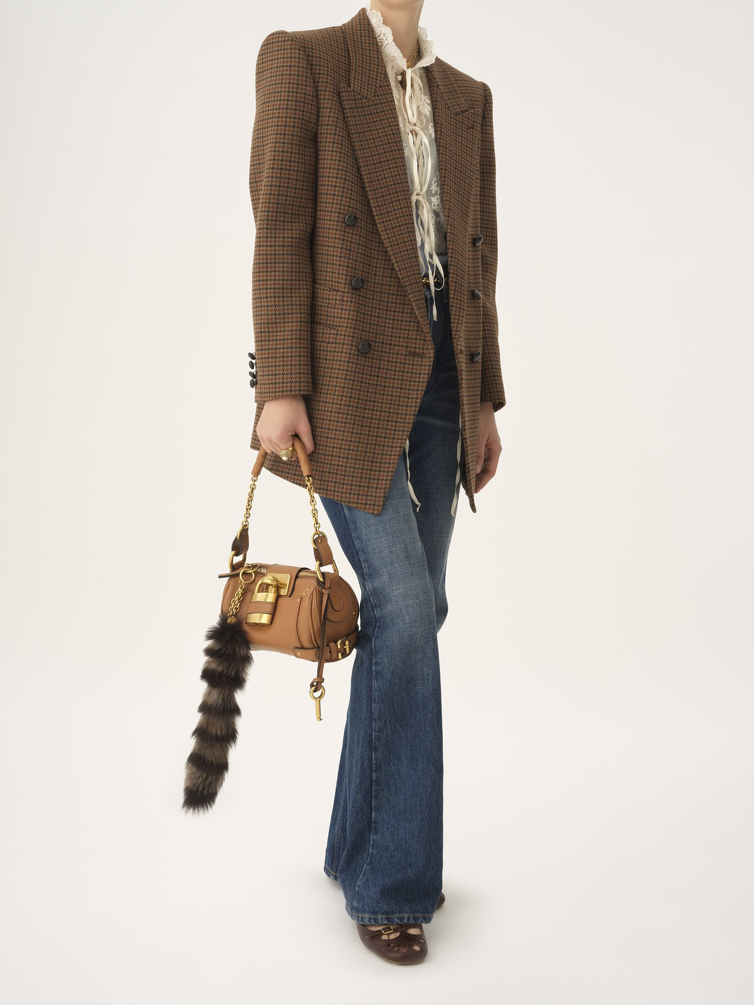 SMALL PADDINGTON CHAIN BAG IN GRAINED LEATHER - 7