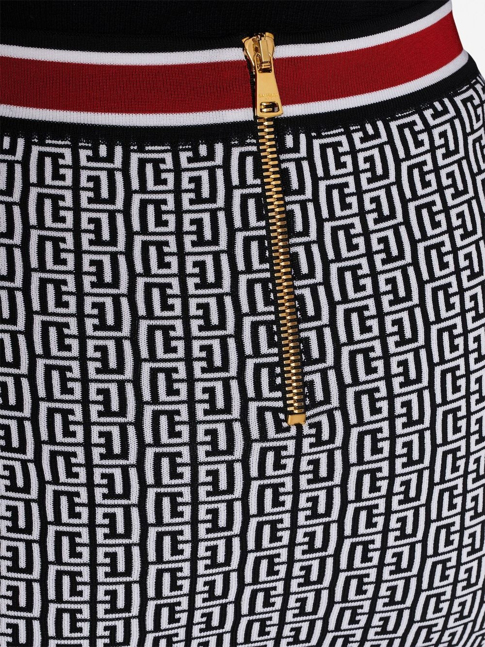 monogram-knit mini skirt - 5