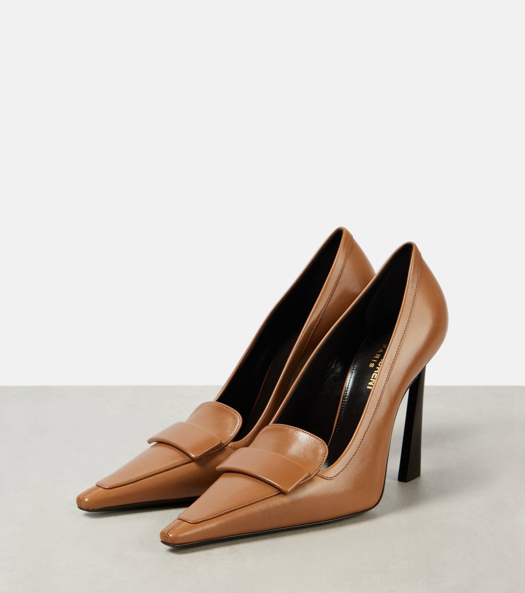 D'Orsay 110 leather pumps - 3