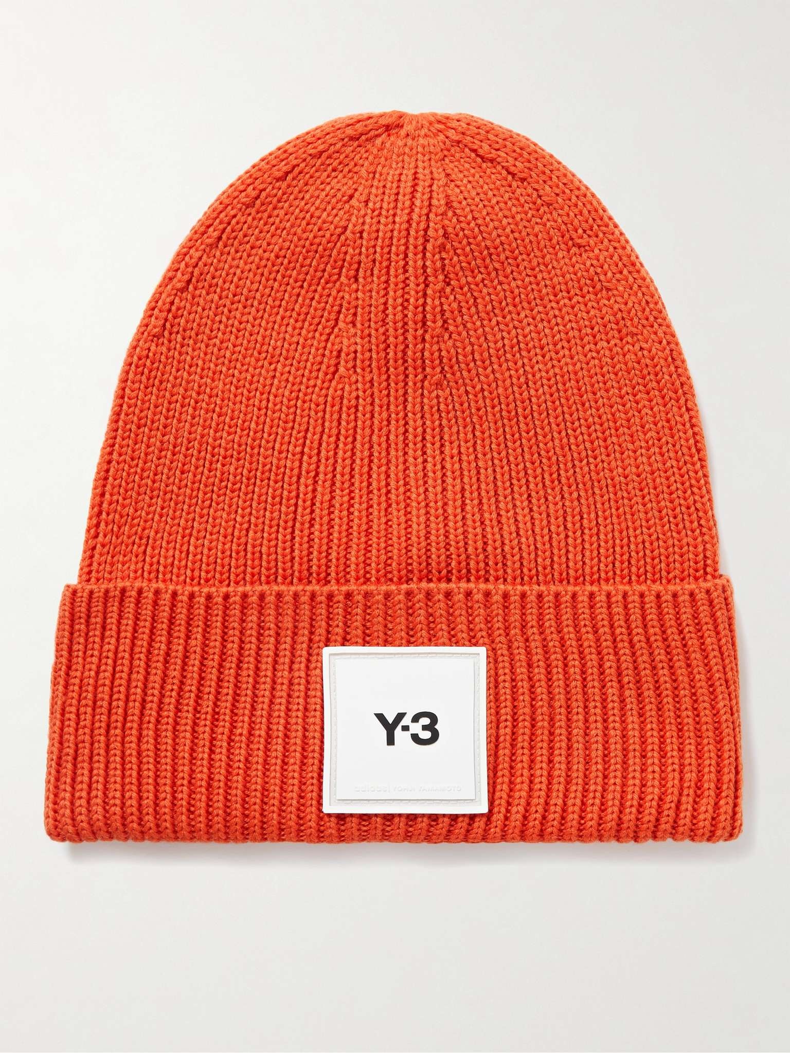 Logo-Appliquéd Ribbed Merino Wool Beanie - 1