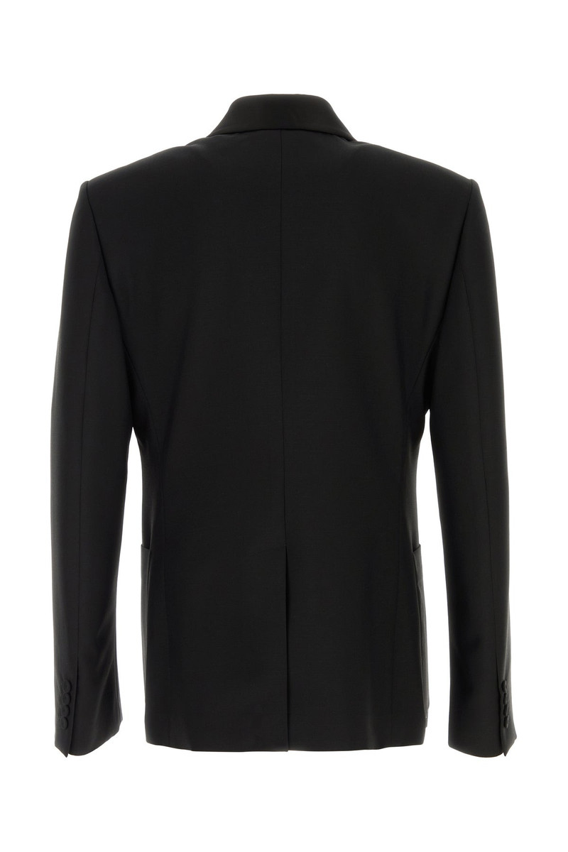 Alexander McQueen Black wool blend blazer outlook