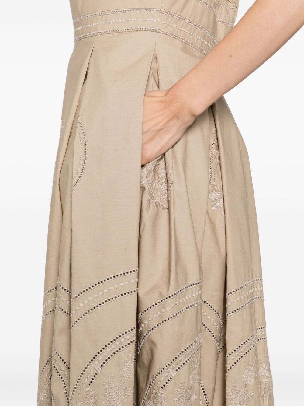 embroidered ong dress - 5
