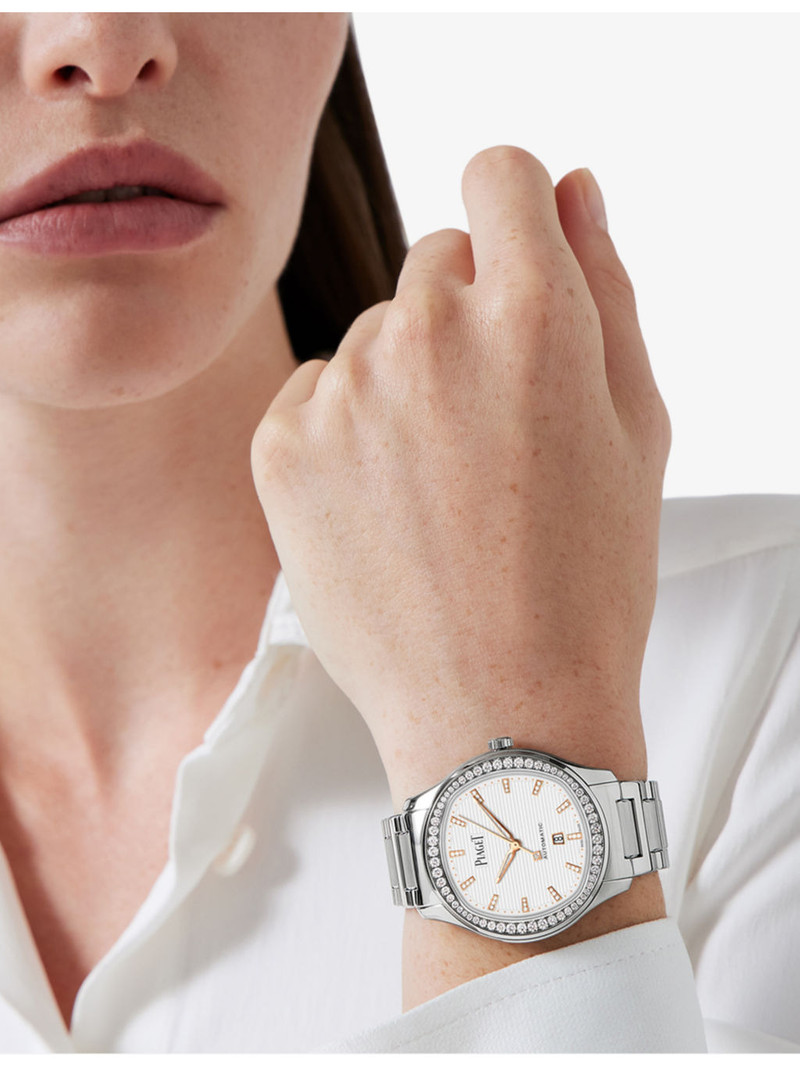 Piaget Polo Stainless-Steel And Diamond Watch 36mm outlook