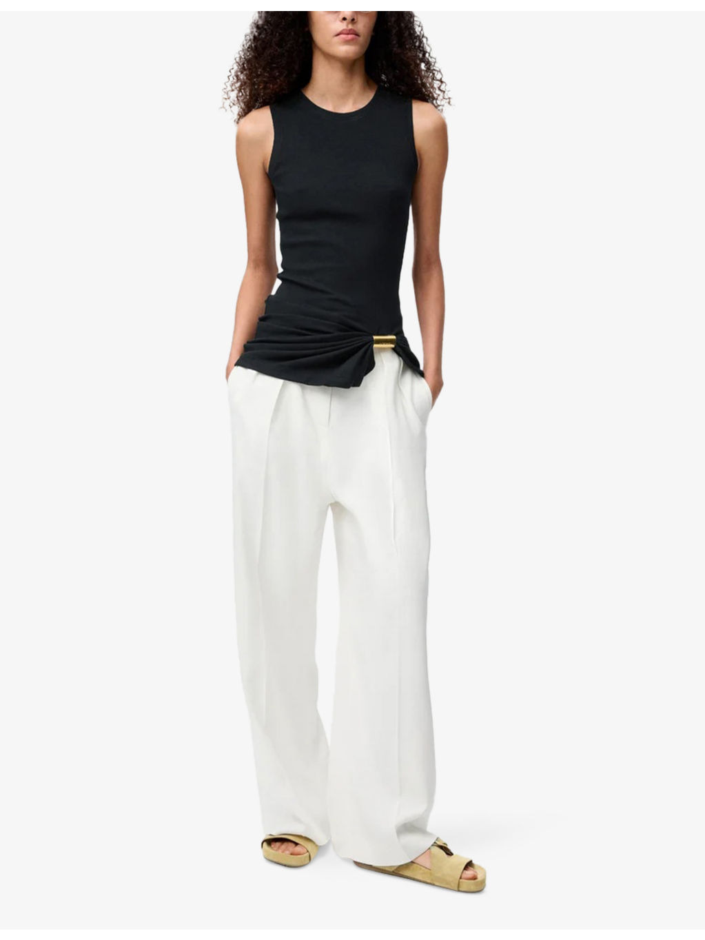 Mid-Rise Straight-Leg Stretch-Jersey Trousers - 2
