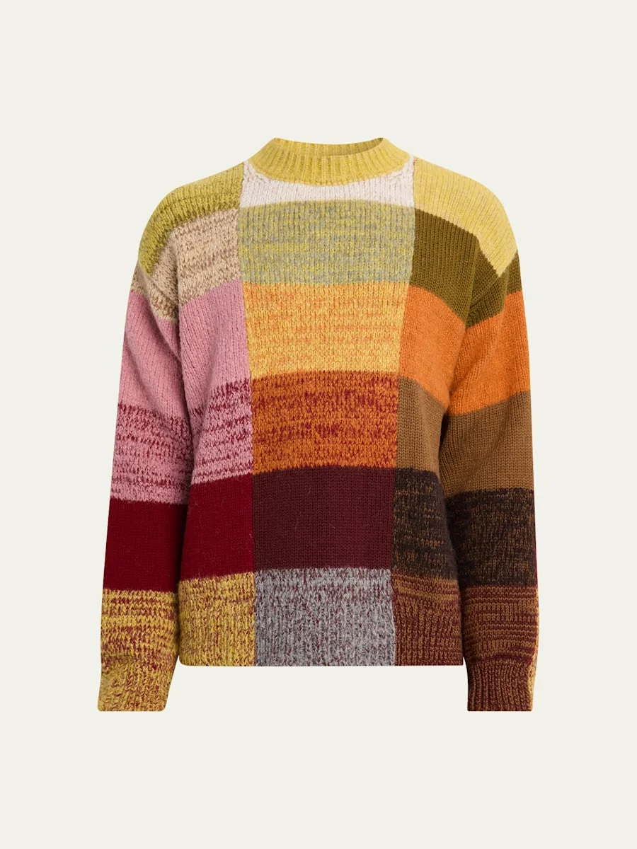 Men's Marti Color-Block Knit Crewneck Sweater - 1