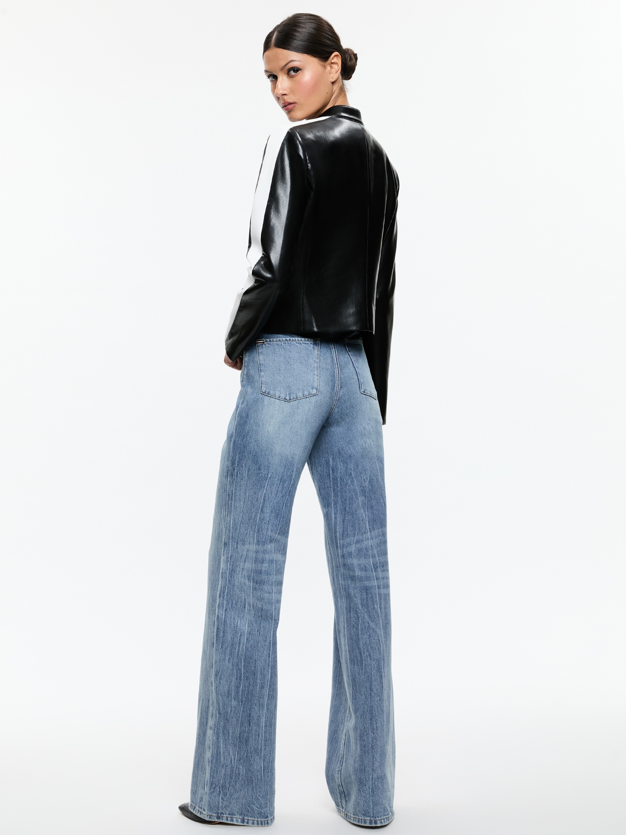 RICKIE VEGAN LEATHER RACER JACKET - 4