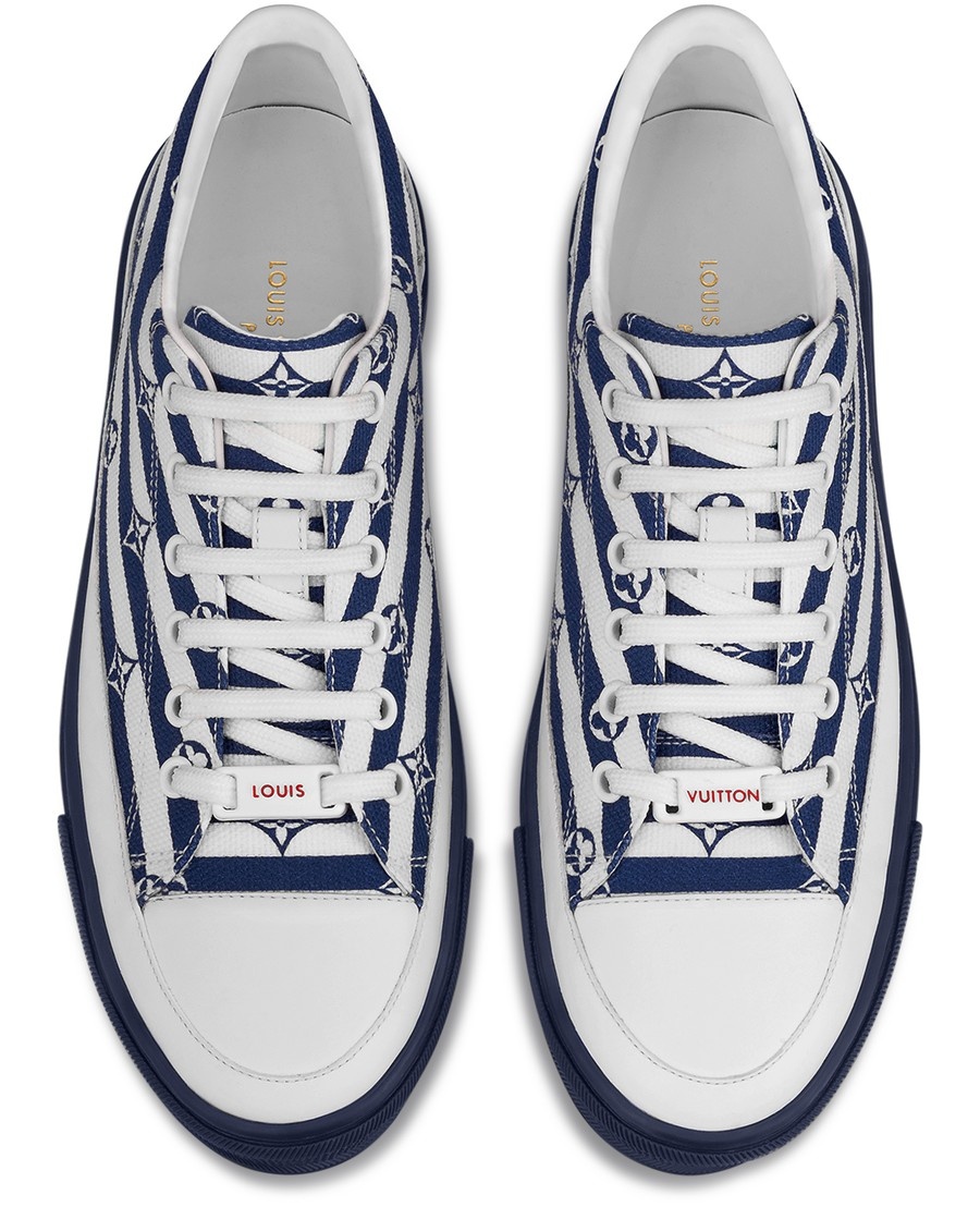 Louis Vuitton Escale Stellar White And Blue Sneakers New