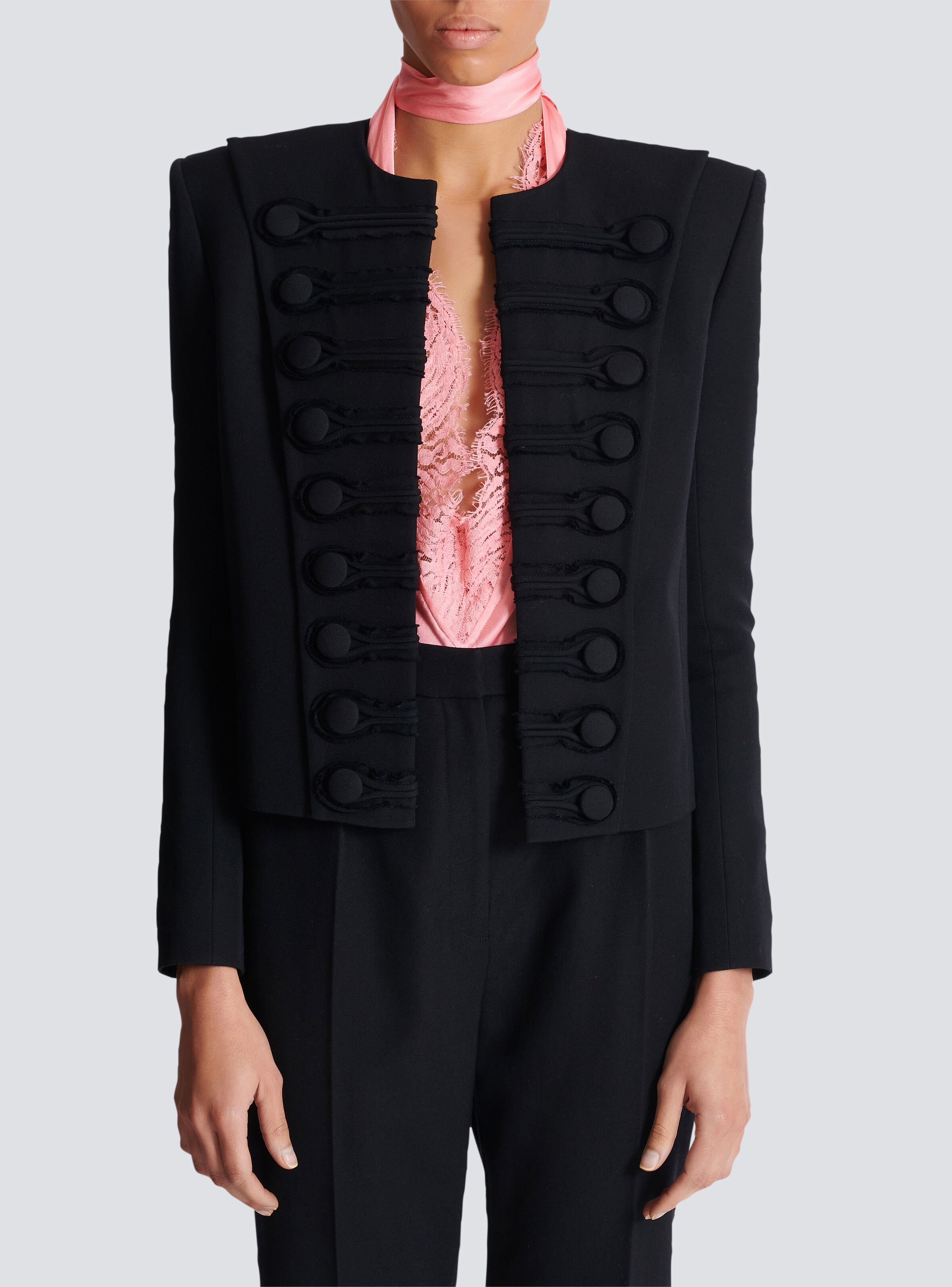 Grain de poudre edge-to-edge spencer jacket - 5