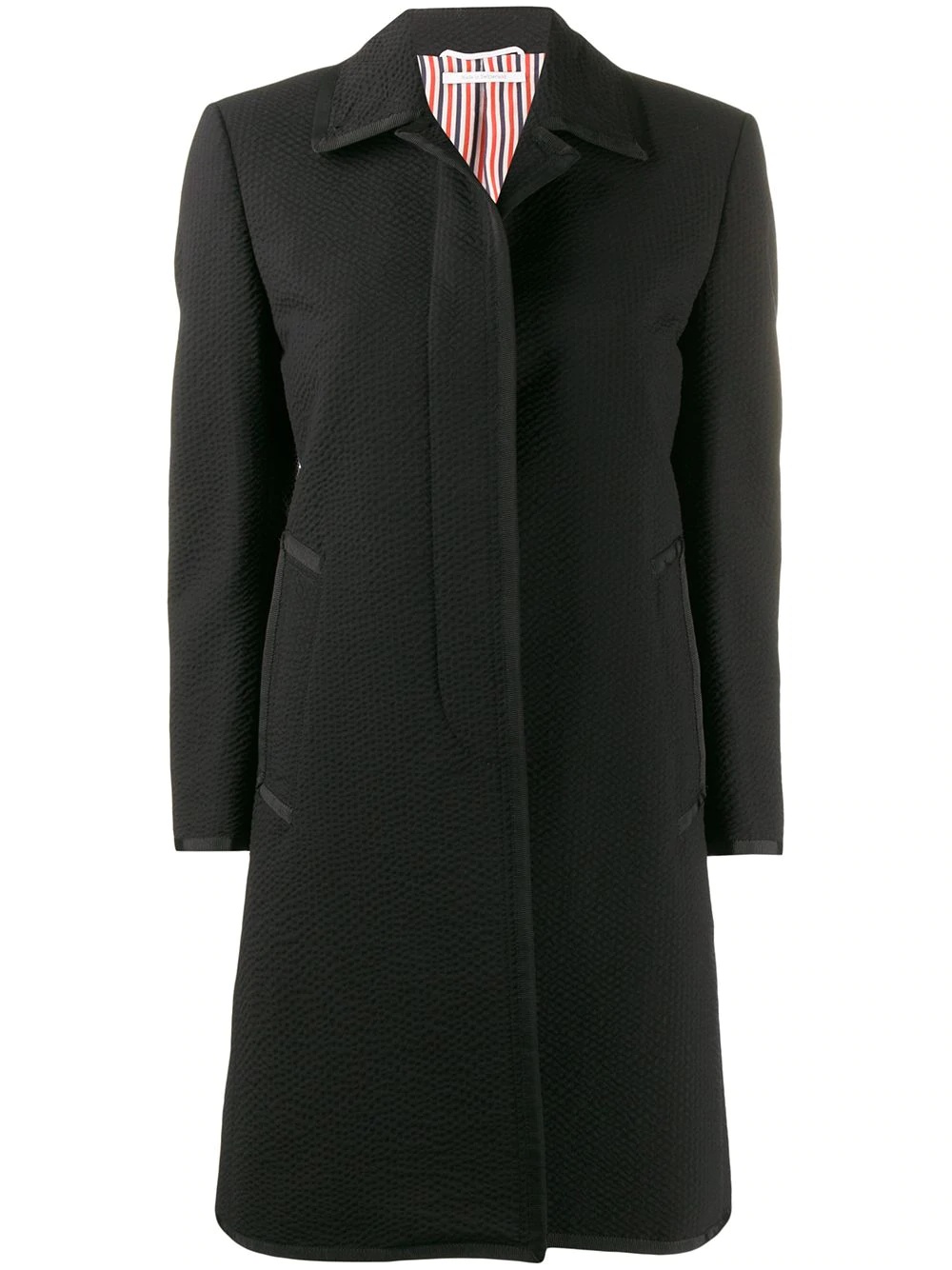 seersucker wool overcoat - 1