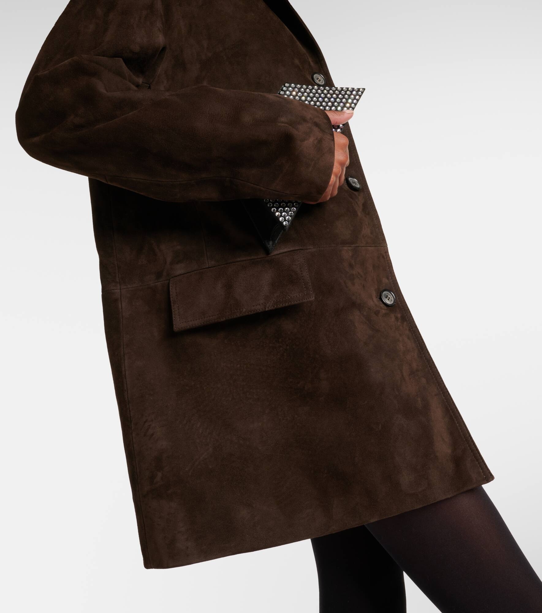 Oversized suede jacket - 6