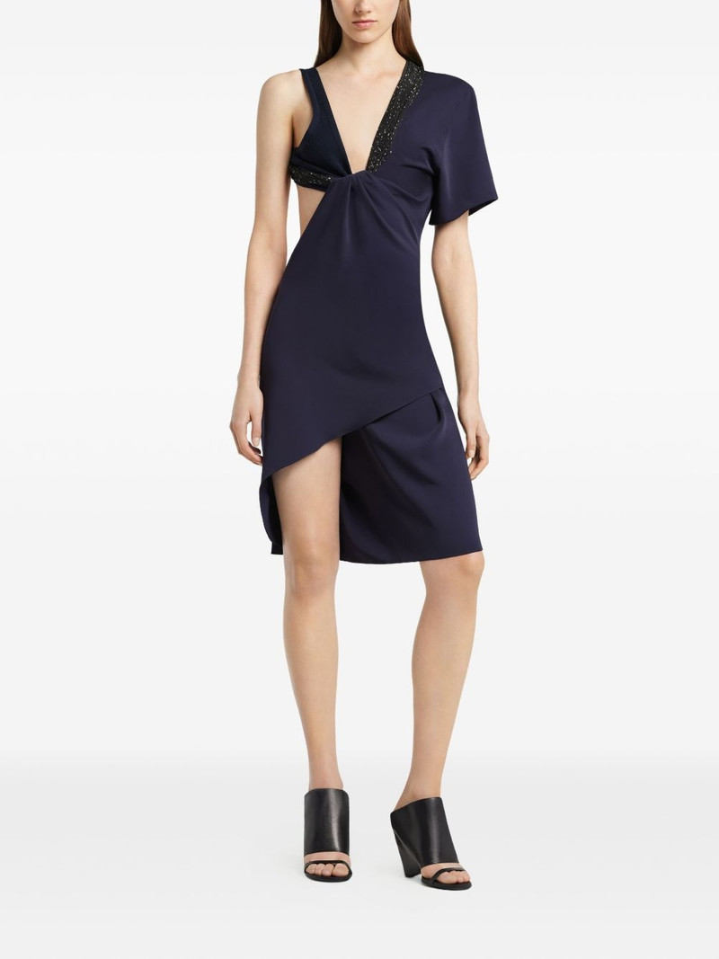 courrèges asymmetrical twist dress outlook