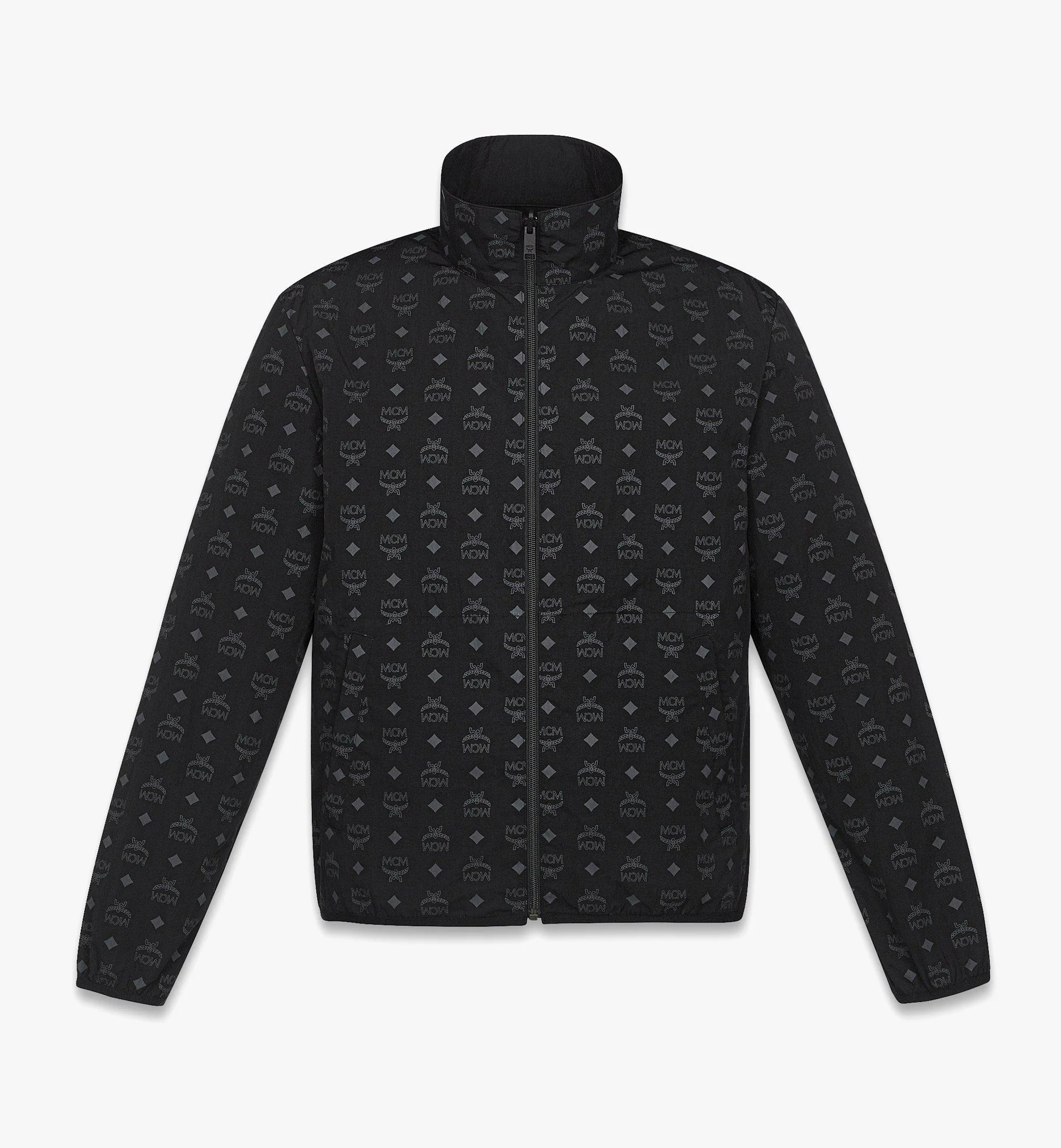 Reversible Monogram Print Windbreaker in ECONYL® - 1