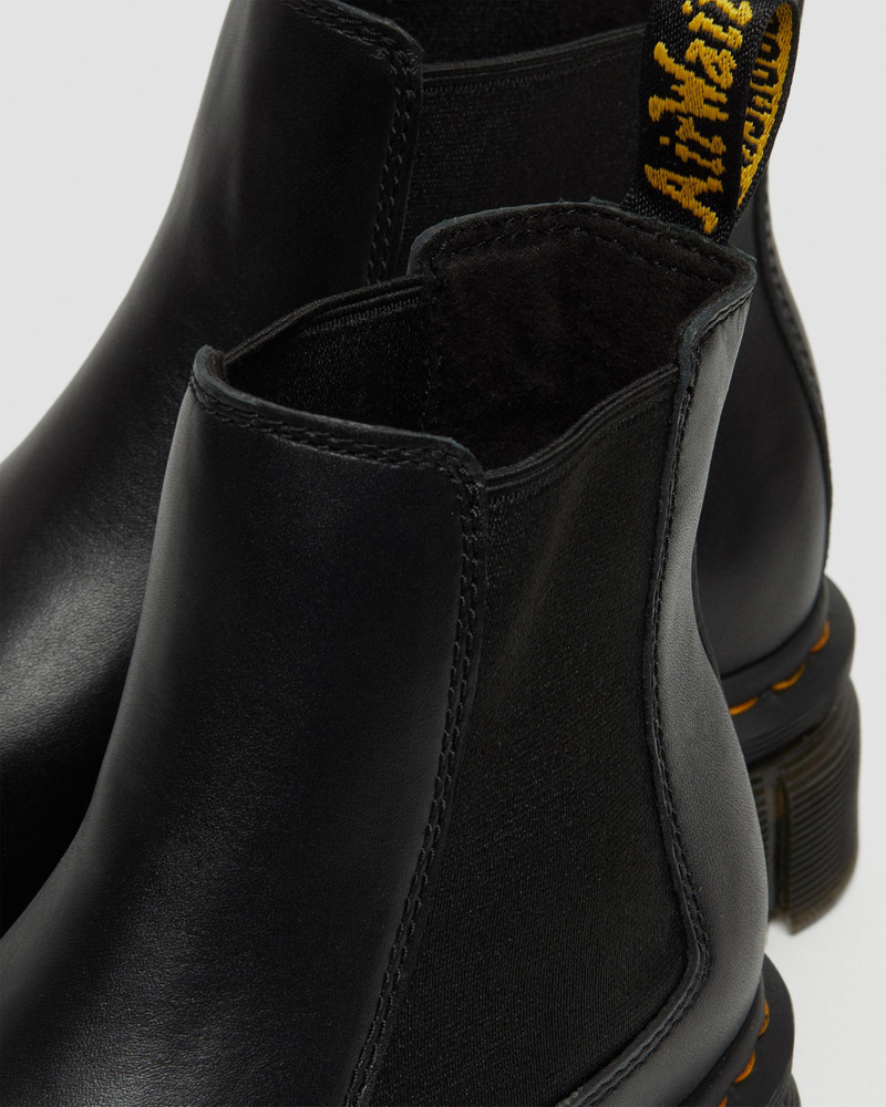 Dr. Martens Audrick Nappa Leather Platform Chelsea Boots outlook