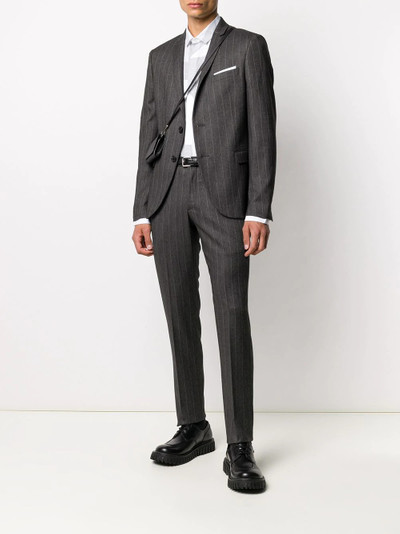 Neil Barrett pinstriped single-breasted suit outlook