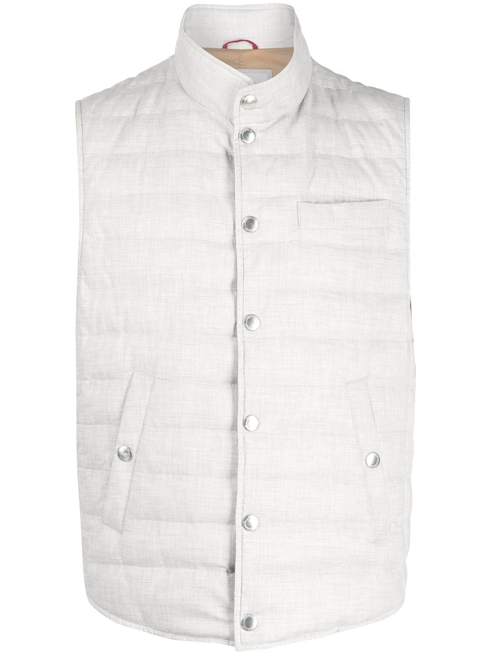 buttoned-up padded gilet - 1