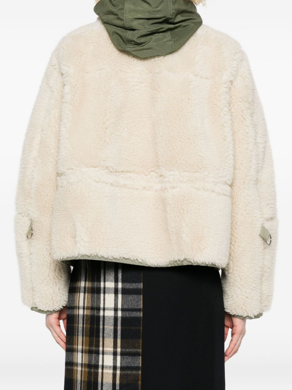Sacai Women Shearling Blouson Jacket - 3