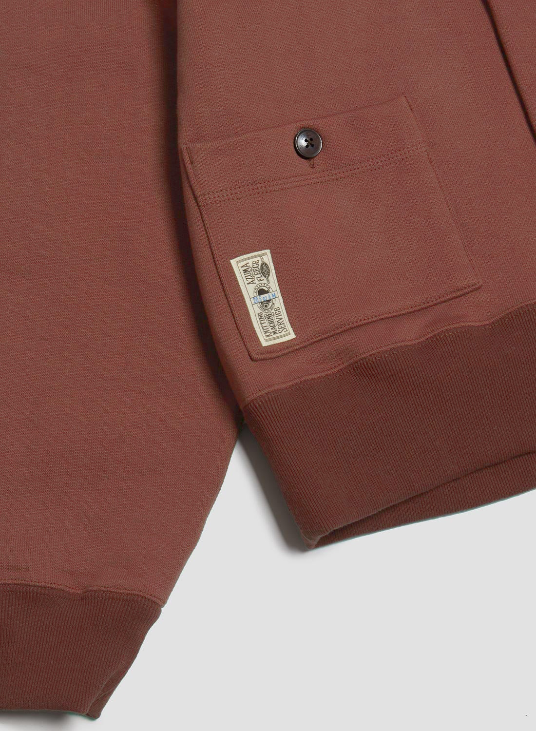 50's Cardigan 20.5oz in Burgundy - 4
