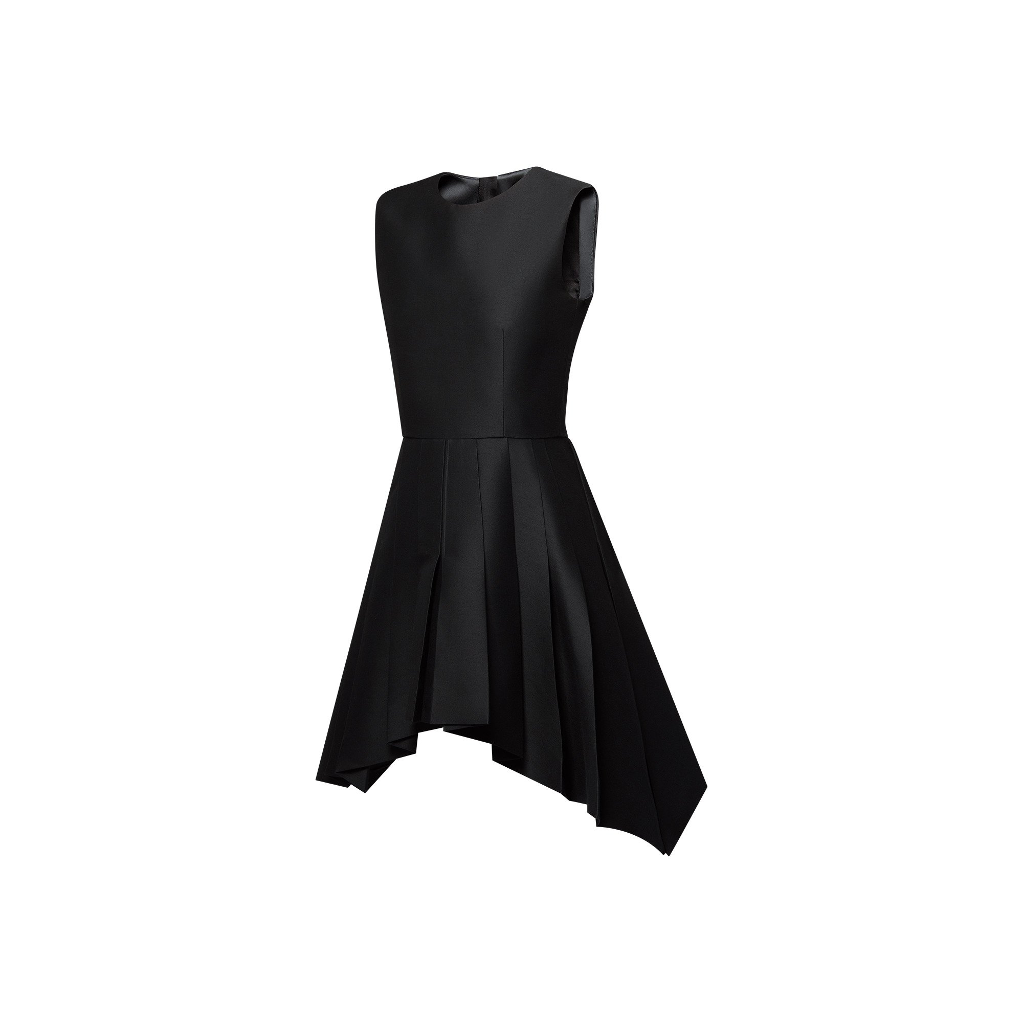 Asymmetrical Box Pleat Dress - 2