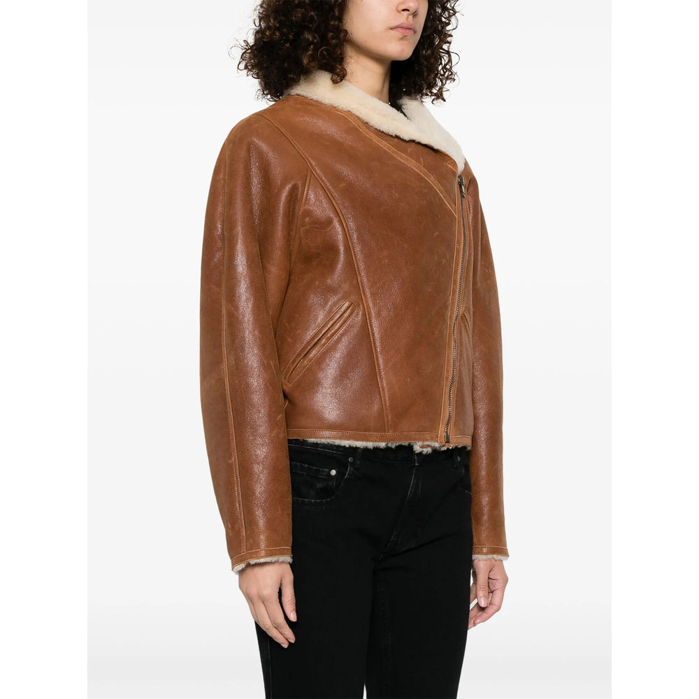 Isabel Marant Brown Jackets - Faux Fur & Shearling Jackets Women - 3