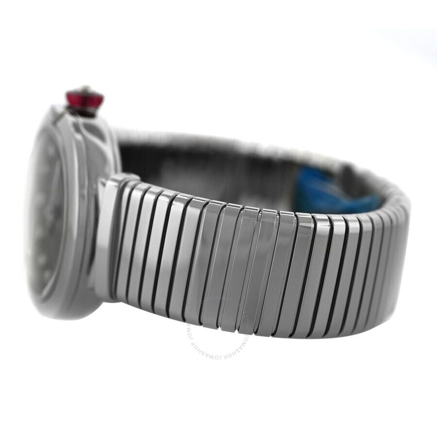 Pre-owned Bvlgari Lvcea Automatic Diamond Black Dial Ladies Watch 102953 - 7