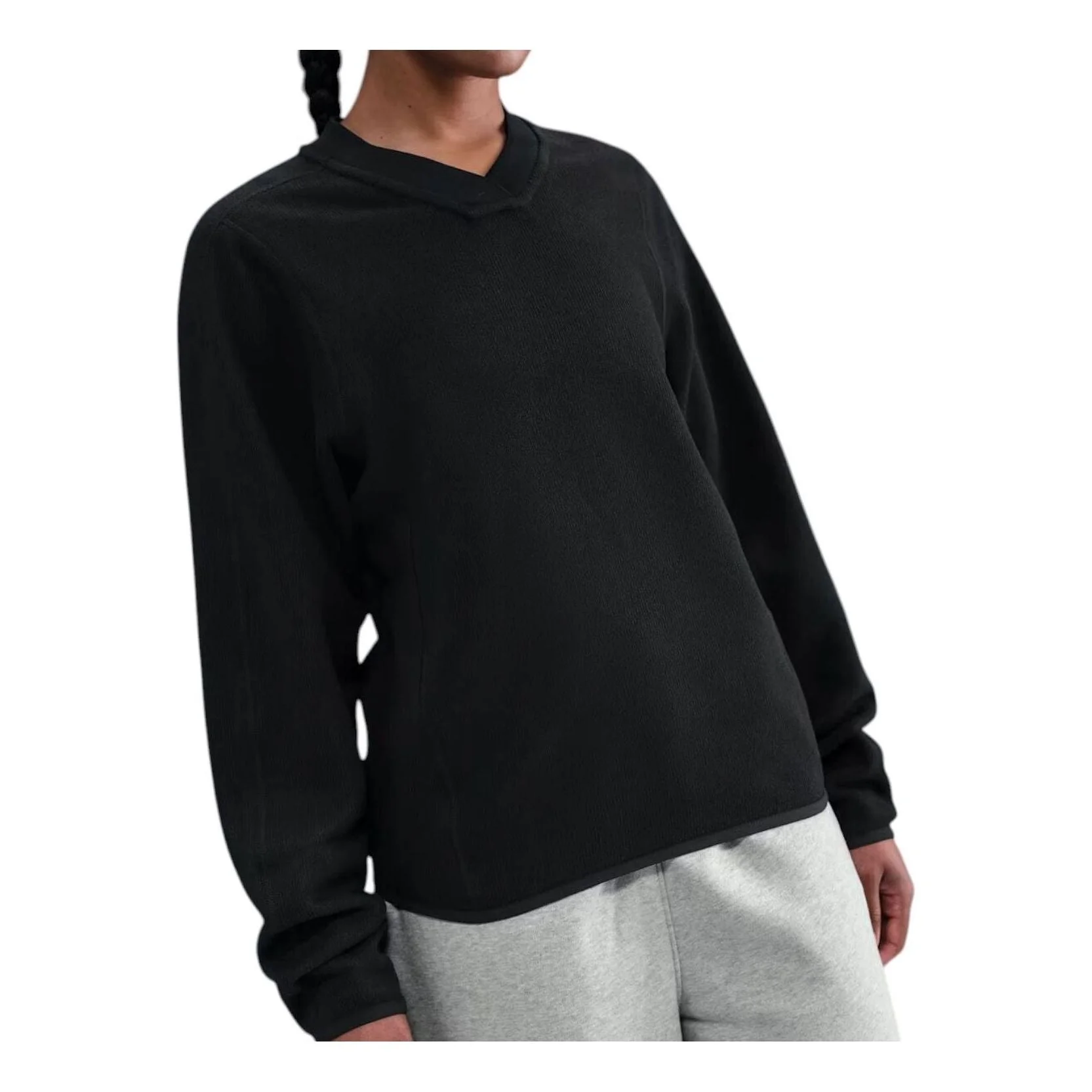 Nike x Stussy Thermal Pullover Sweatshirt 'Black' HQ8528-010 - 1