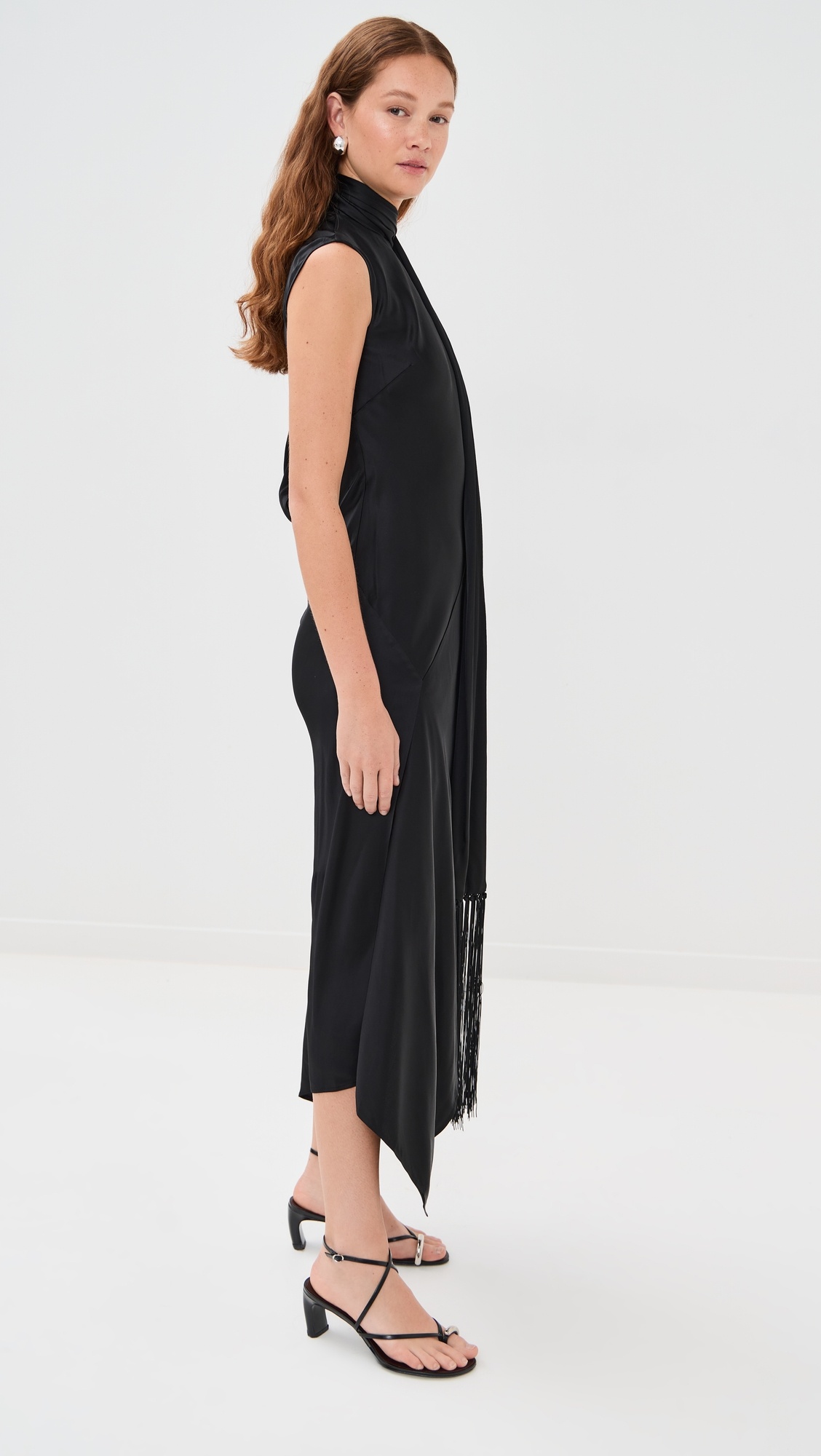 Viscose Soft Satin Tunic Dress - 3