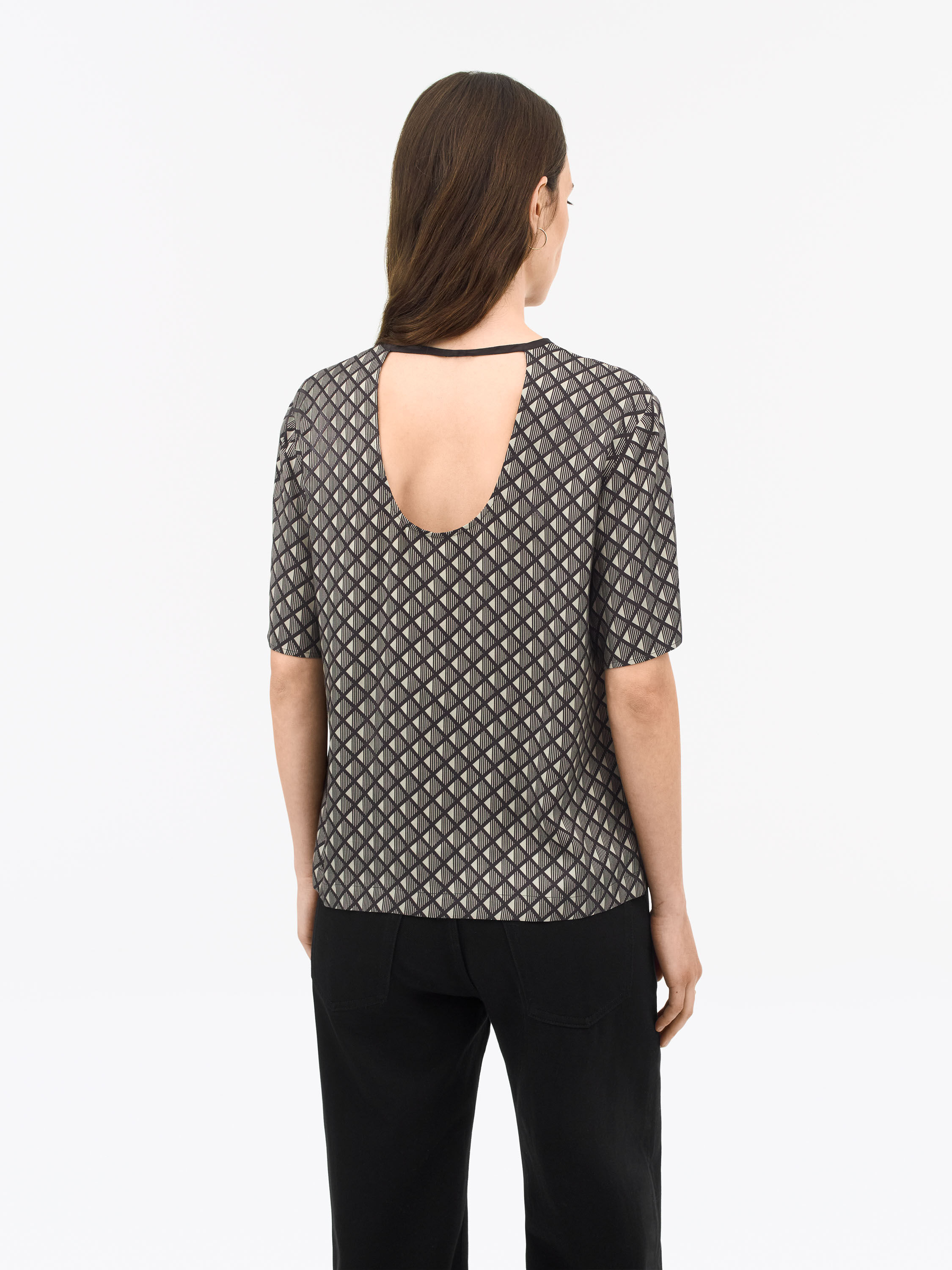 Robyn Draped Printed Blouse - 3