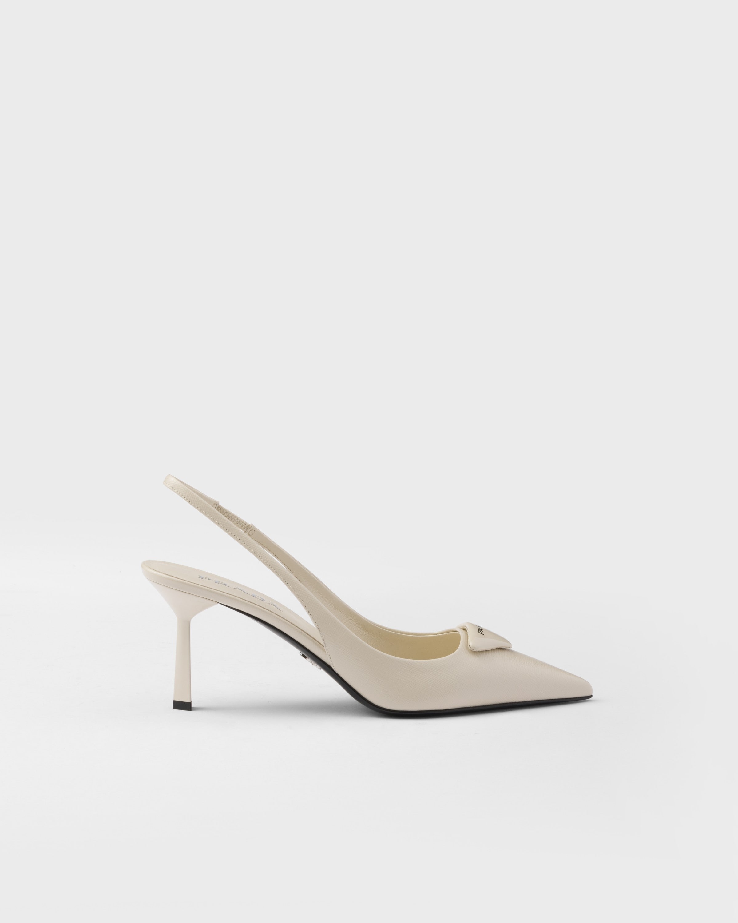 Saffiano patent leather slingback pumps - 2