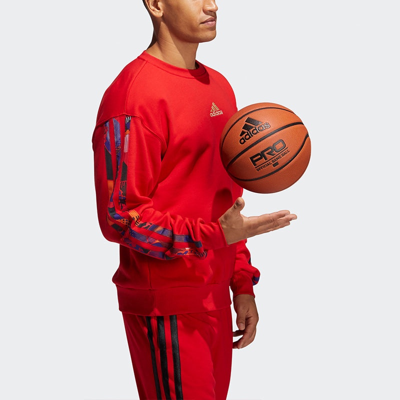 adidas Mic Graphic Crew Sweatshirt Red GU9537 - 4