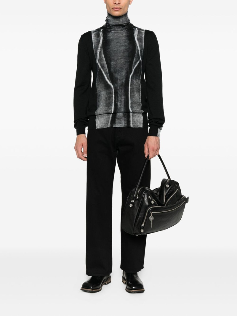 MM6 Maison Margiela high-neck panelled sweater outlook