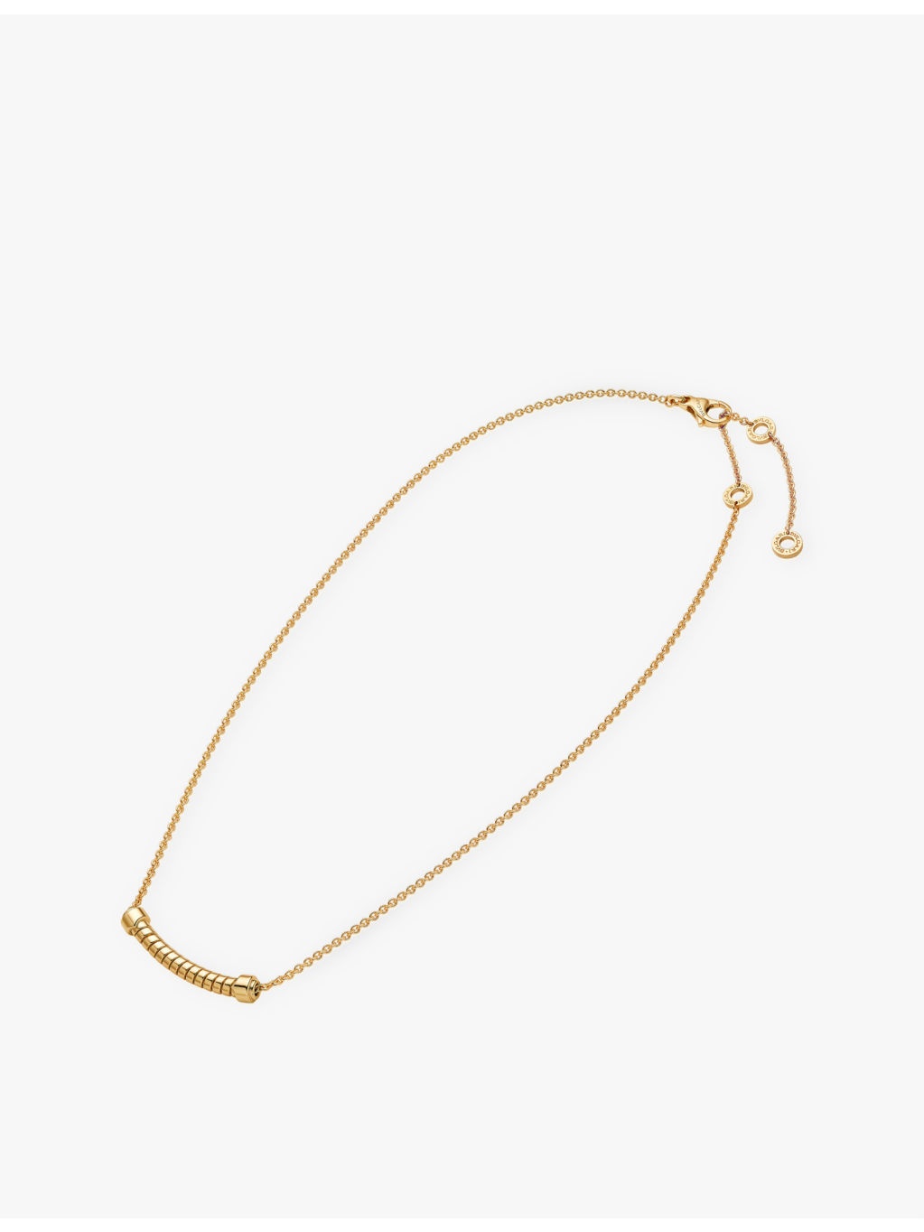 Bvlgari Tubogas 18ct yellow-gold pendant necklace - 4