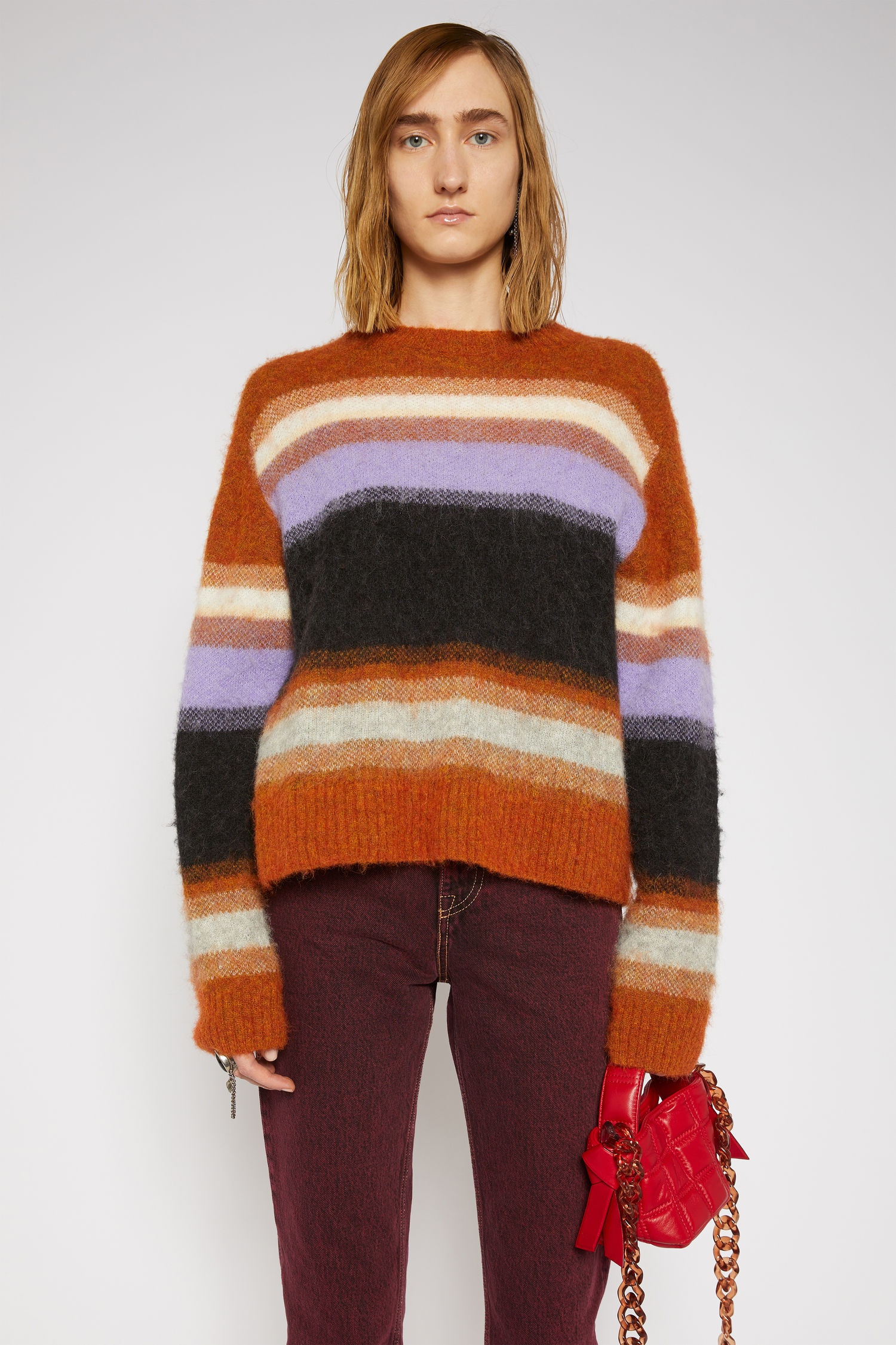 Striped sweater pumpkin orange/multi - 2