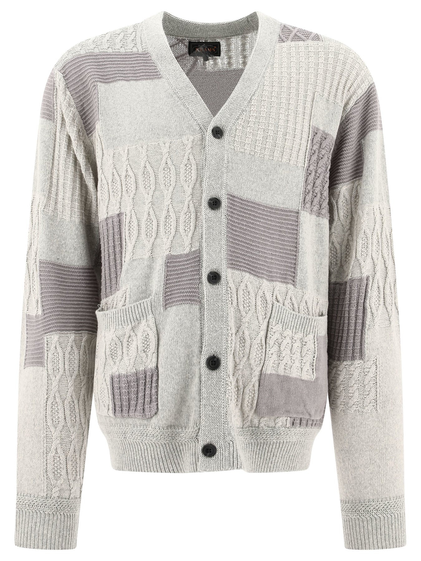 Patchwork Knitwear Grey - 1