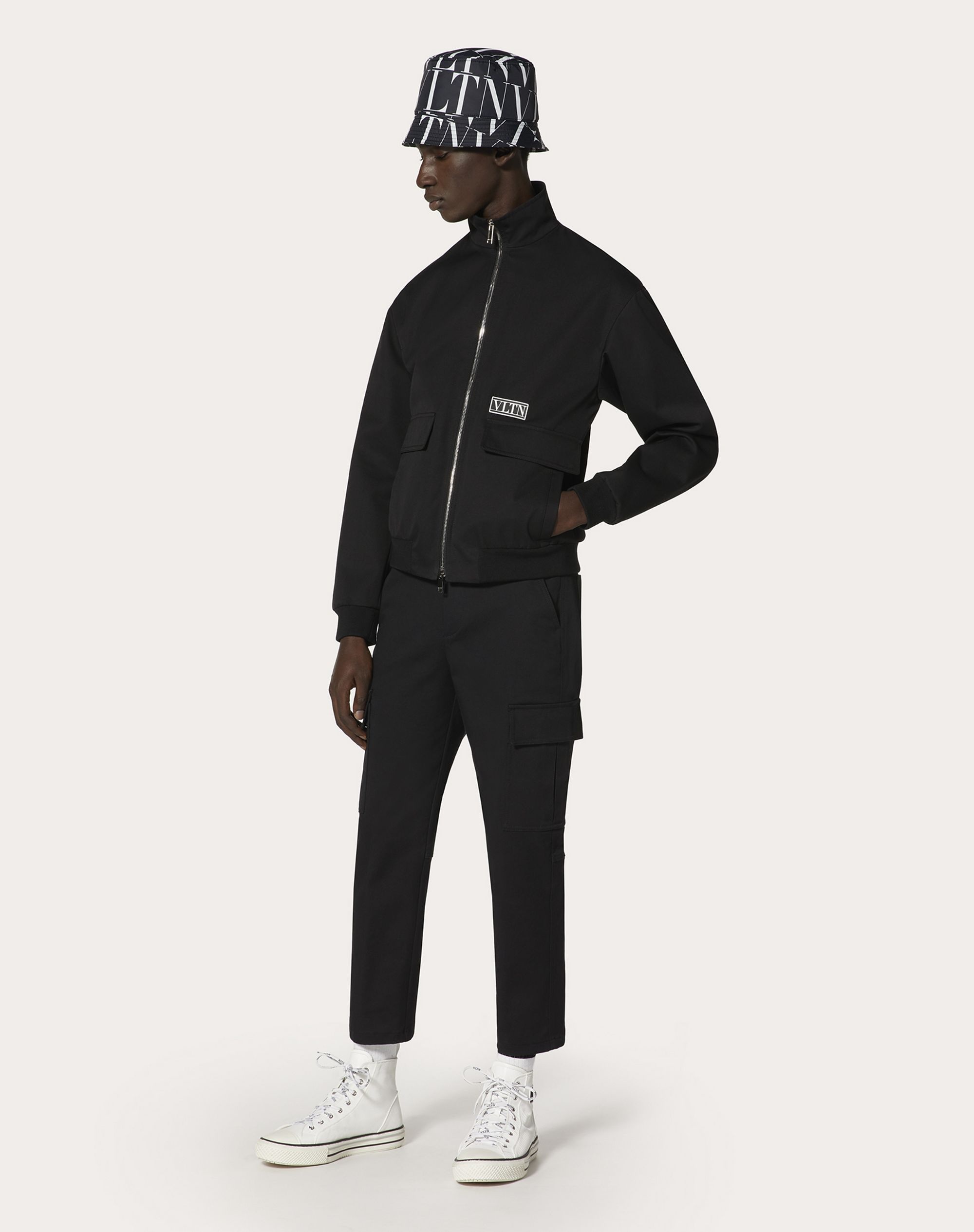 TECHNICAL COTTON BLOUSON WITH VLTN TAG - 2