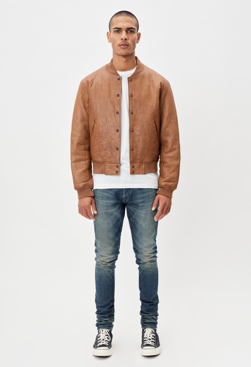 John Elliott LEATHER STADIUM JACKET outlook