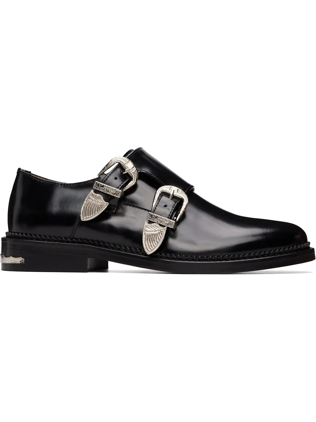 Black Polido Monkstraps - 1