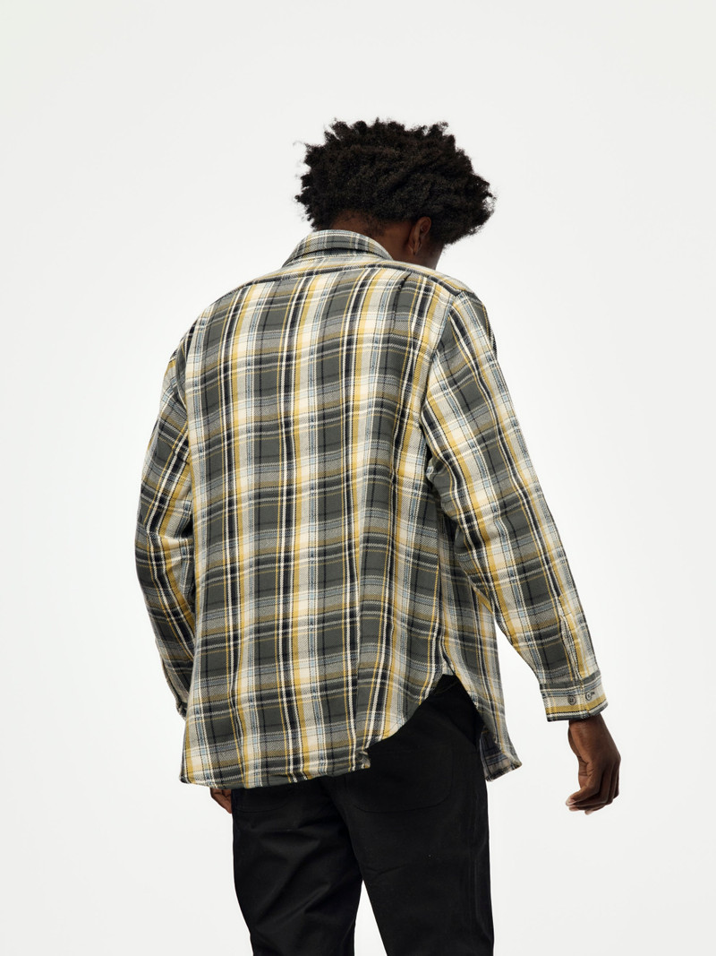 aaron levine SUNBURN FLANNEL (GRAY) outlook