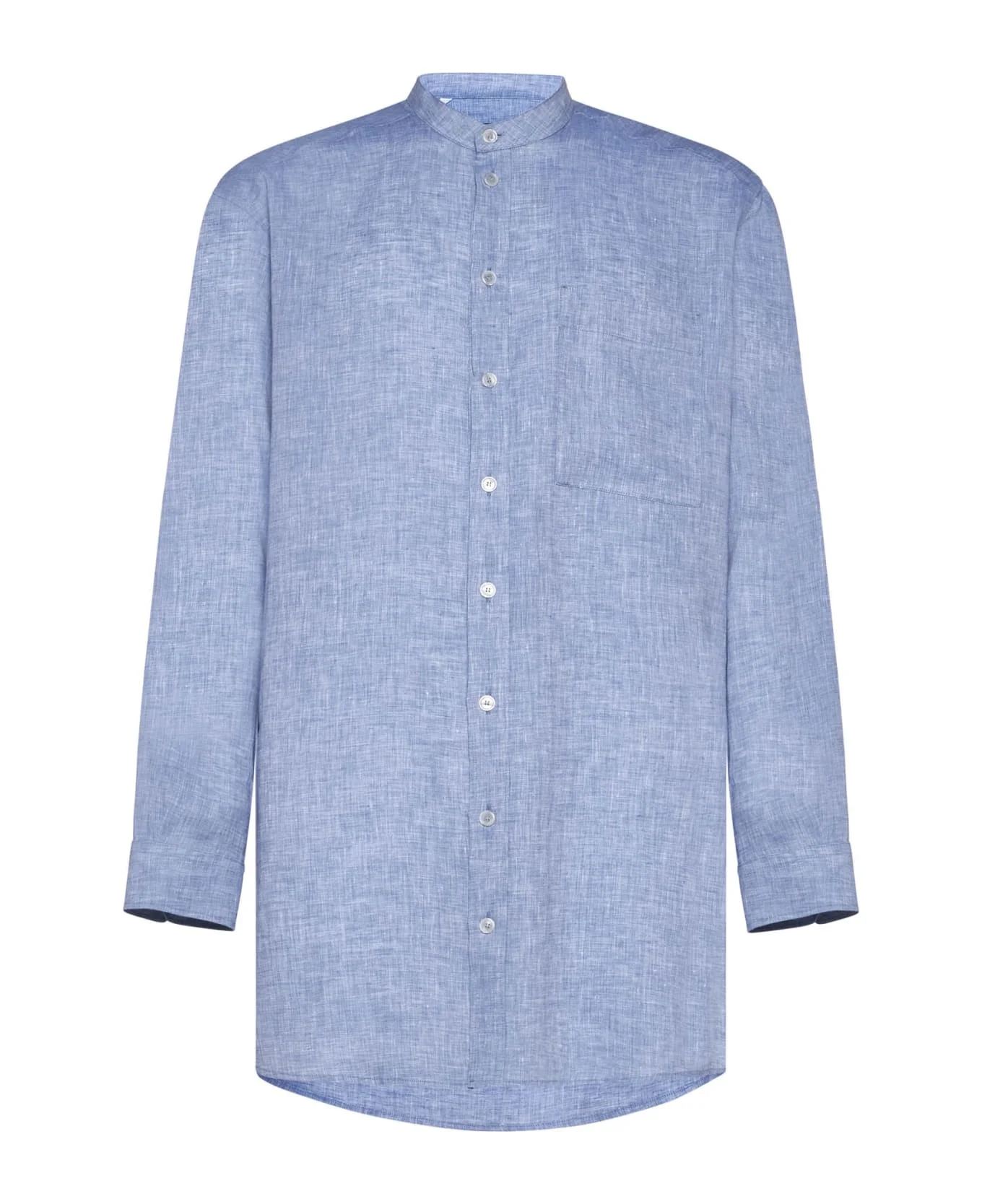 Shirt With Mandarin Collar - 1