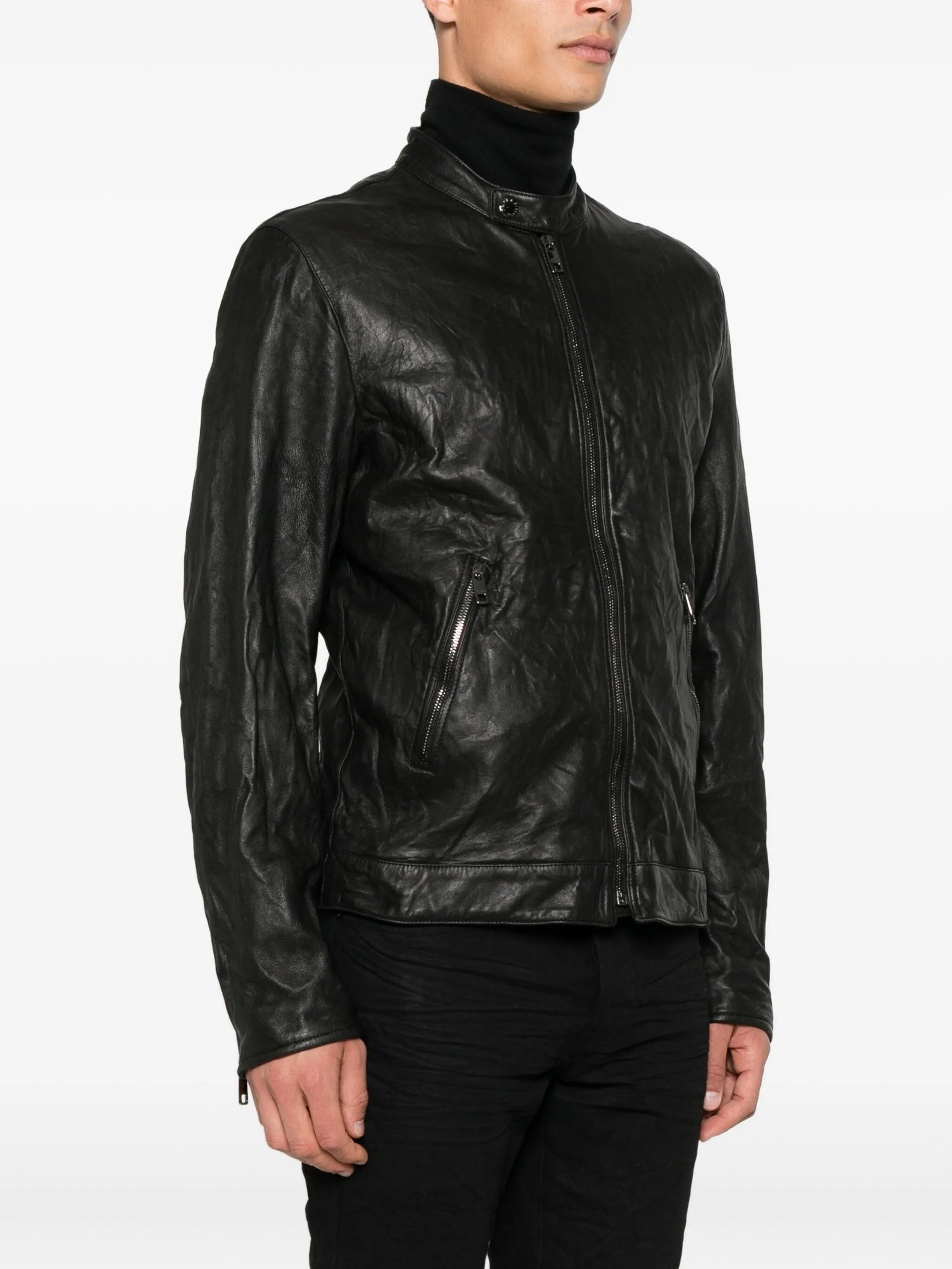 Dolce & Gabbana Zip-fastening Lambskin Leather Jacket - 2