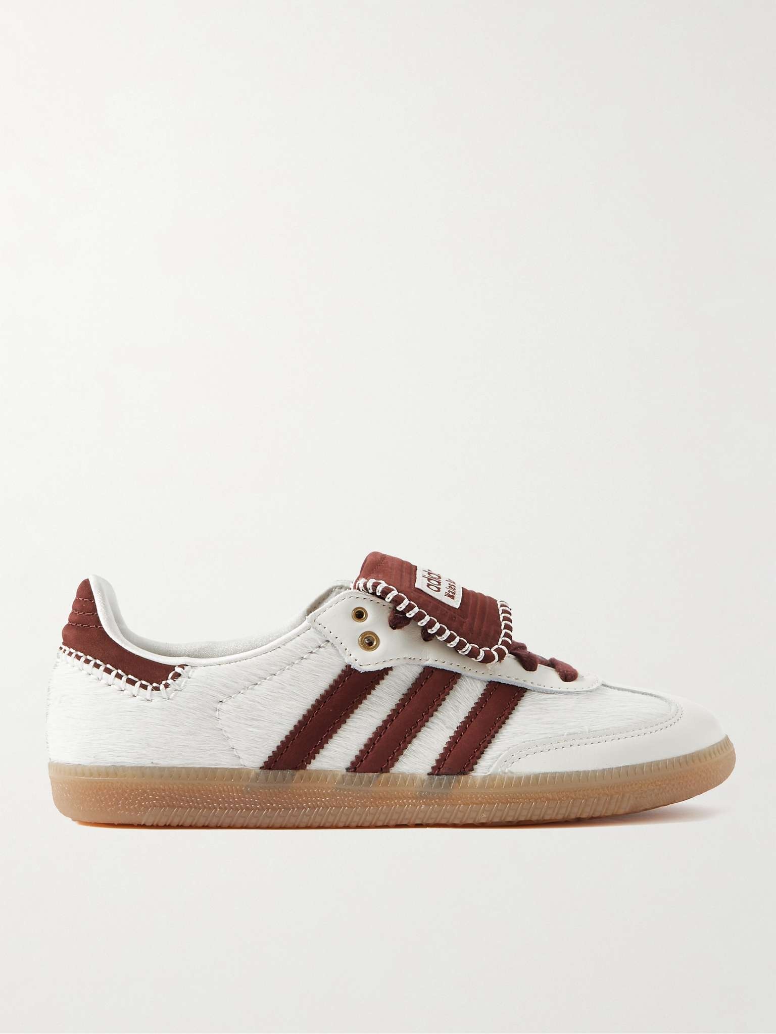 adidas + Wales Bonner Samba Leather-Trimmed Pony Hair Sneakers ...