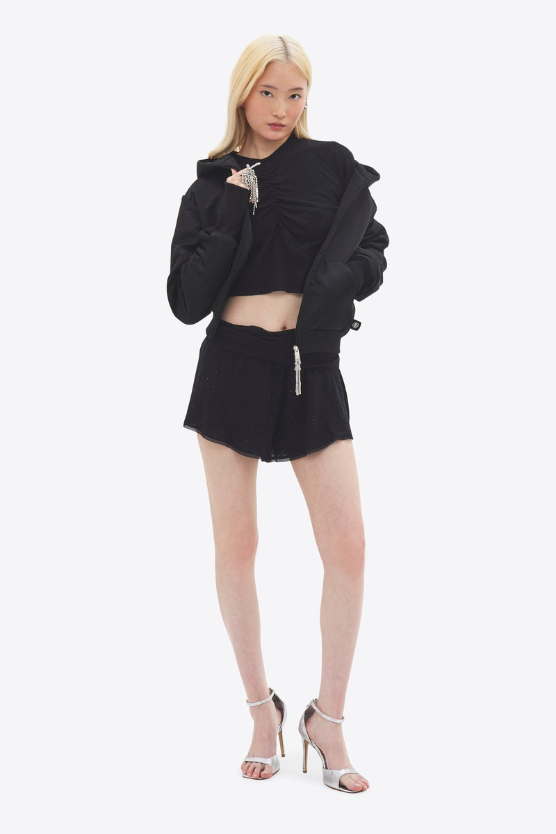 AREA GIRLY RIB KNIT SHORT outlook