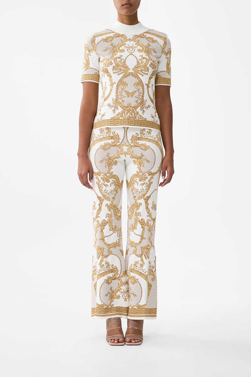 CAMILLA CAP SLEEVE MOCK NECK KNIT TOP outlook