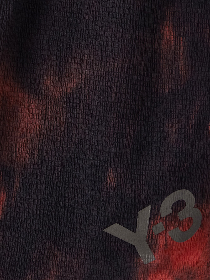 + Y-3 Printed Crinkled-shell Shorts 5